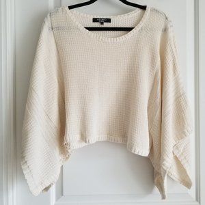 White Knit Cover Up Sweater